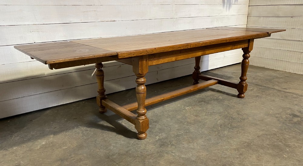 Quality Oak Refectory Dining Table  View III