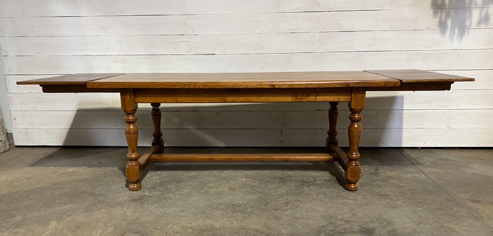 Quality Oak Refectory Dining Table  View VII