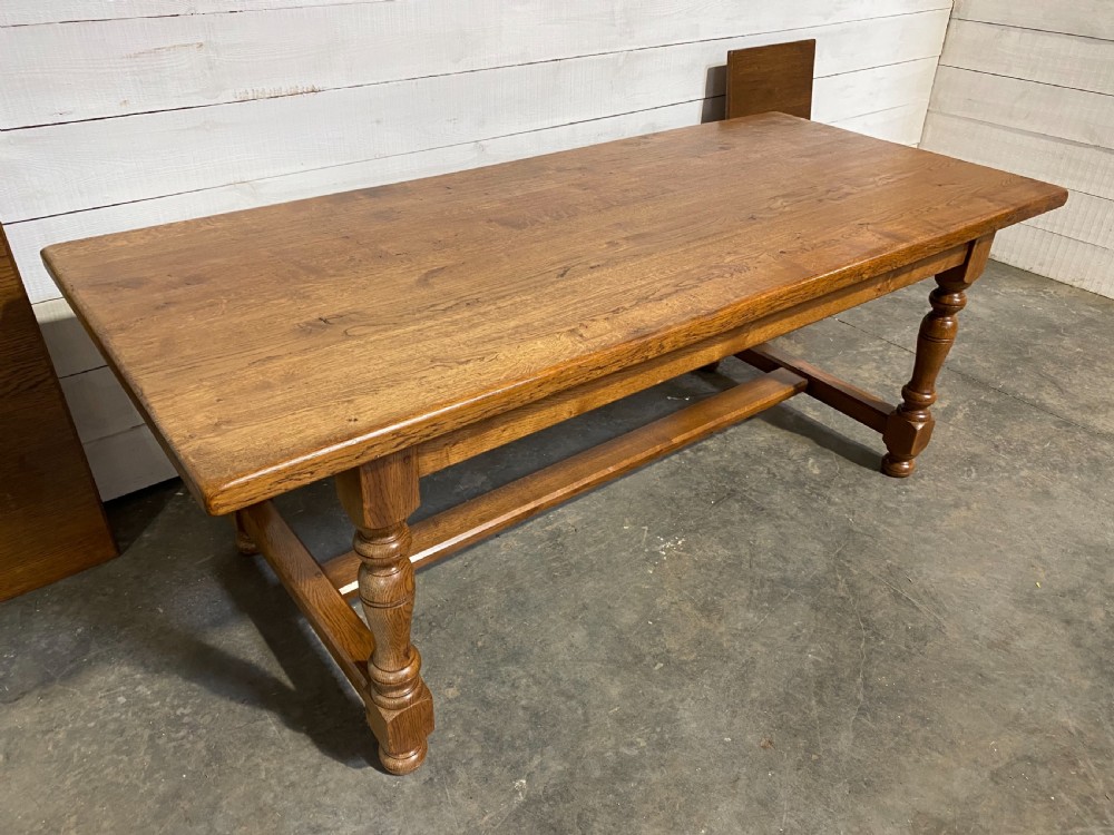 Quality Oak Refectory Dining Table  View XI