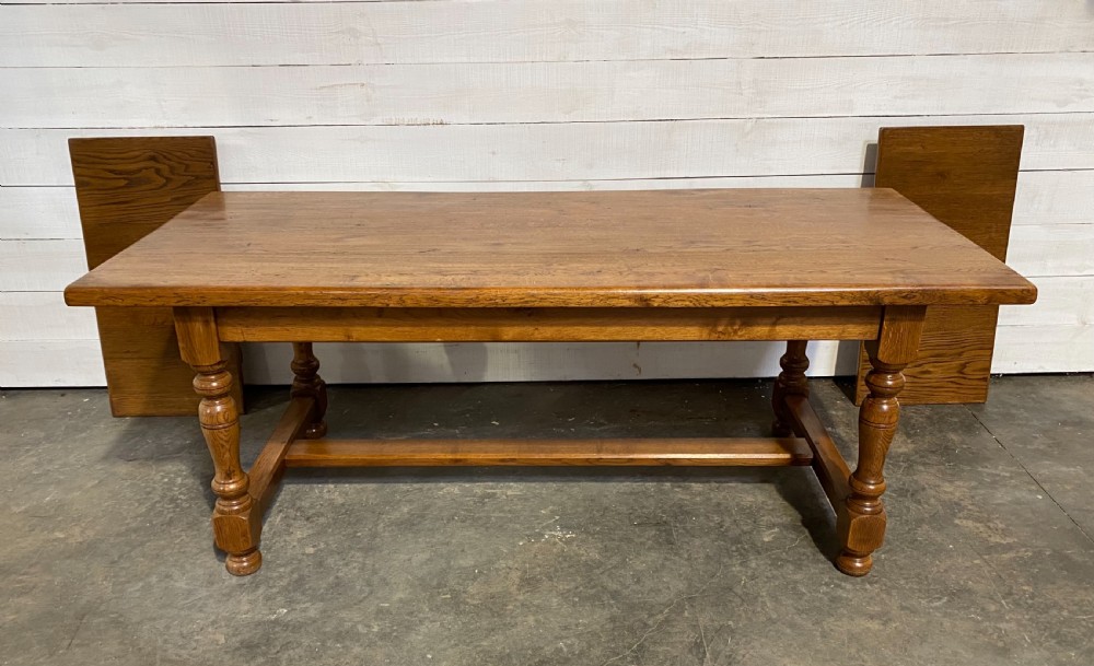 Quality Oak Refectory Dining Table  View XII