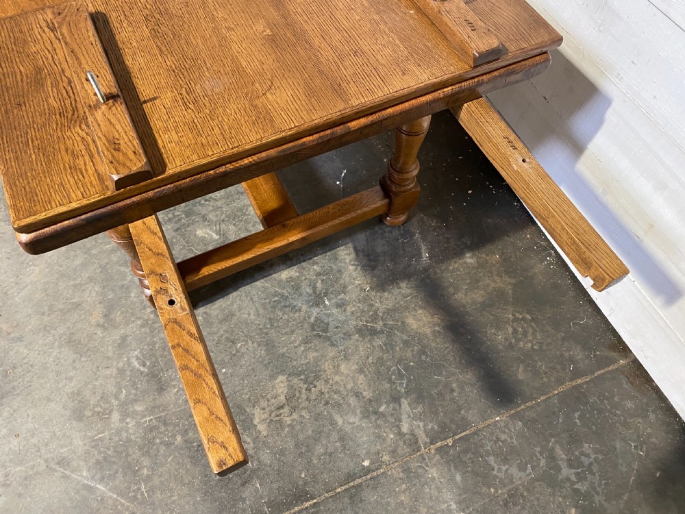 Quality Oak Refectory Dining Table  View XIII