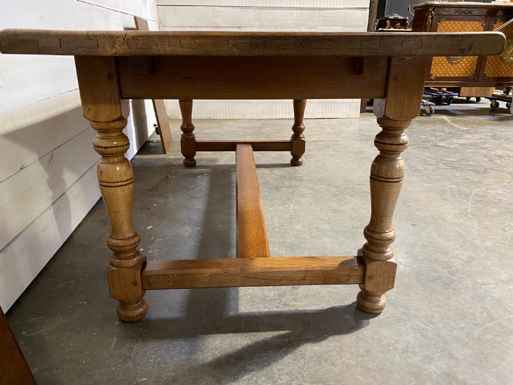 Quality Oak Refectory Dining Table  View XIV