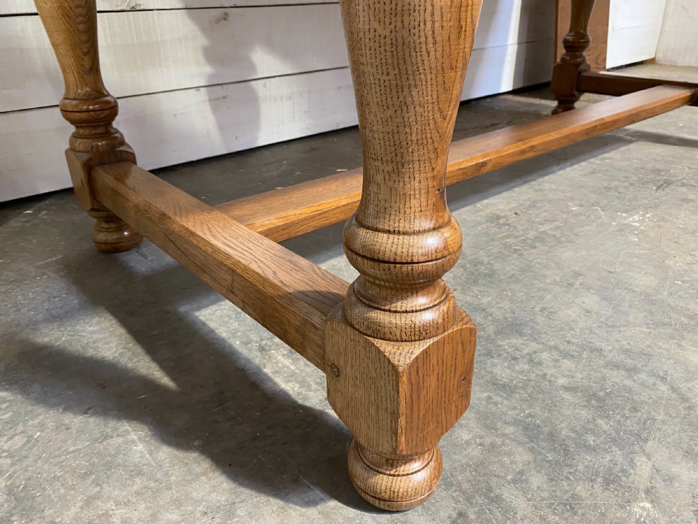 Quality Oak Refectory Dining Table  View XVII