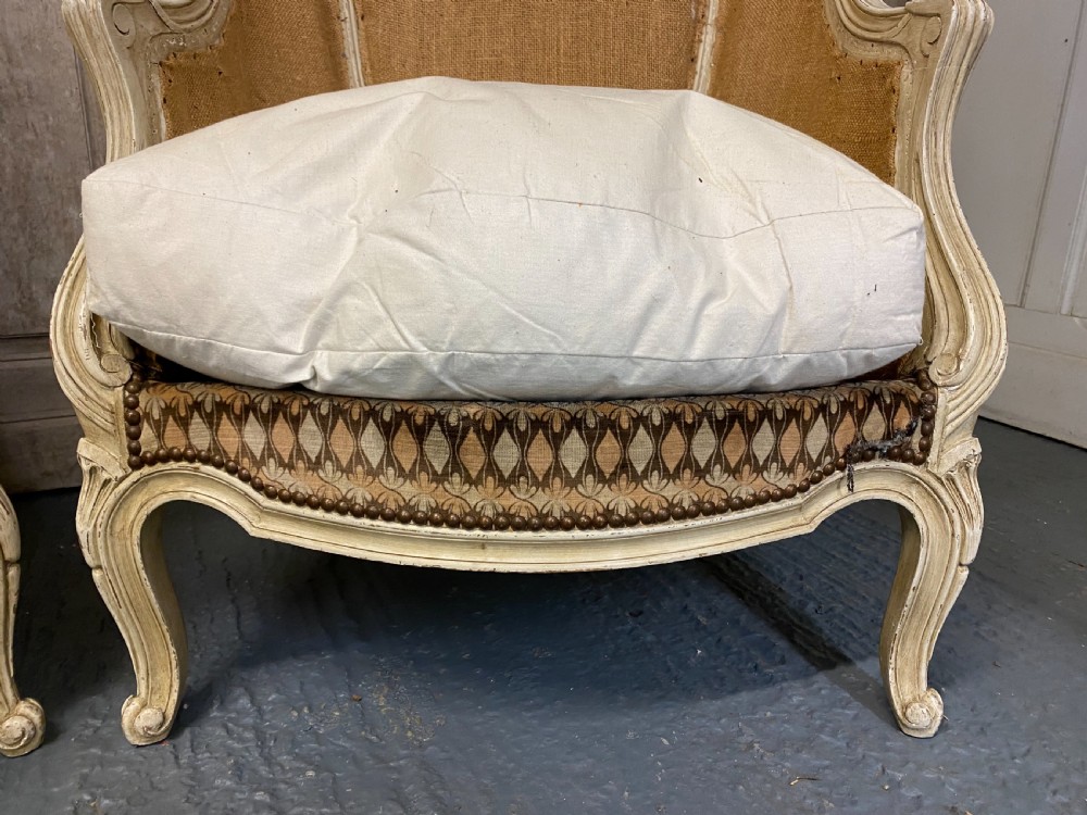 Pair French Bergere Chairs View V