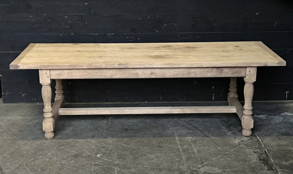 Larger French Oak Farmhouse Refectory Dining Table 