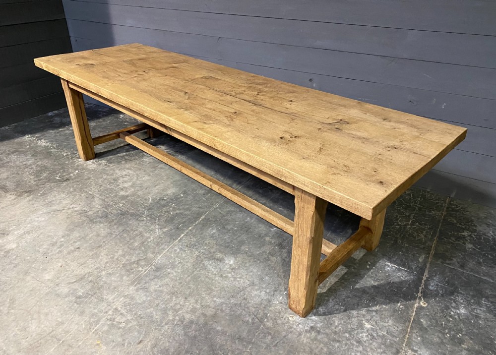 Large 19th Century French Normandy Farmhouse Dining Table  View V