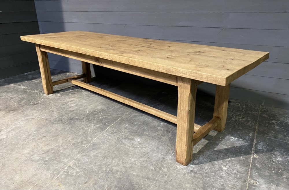 Large 19th Century French Normandy Farmhouse Dining Table 