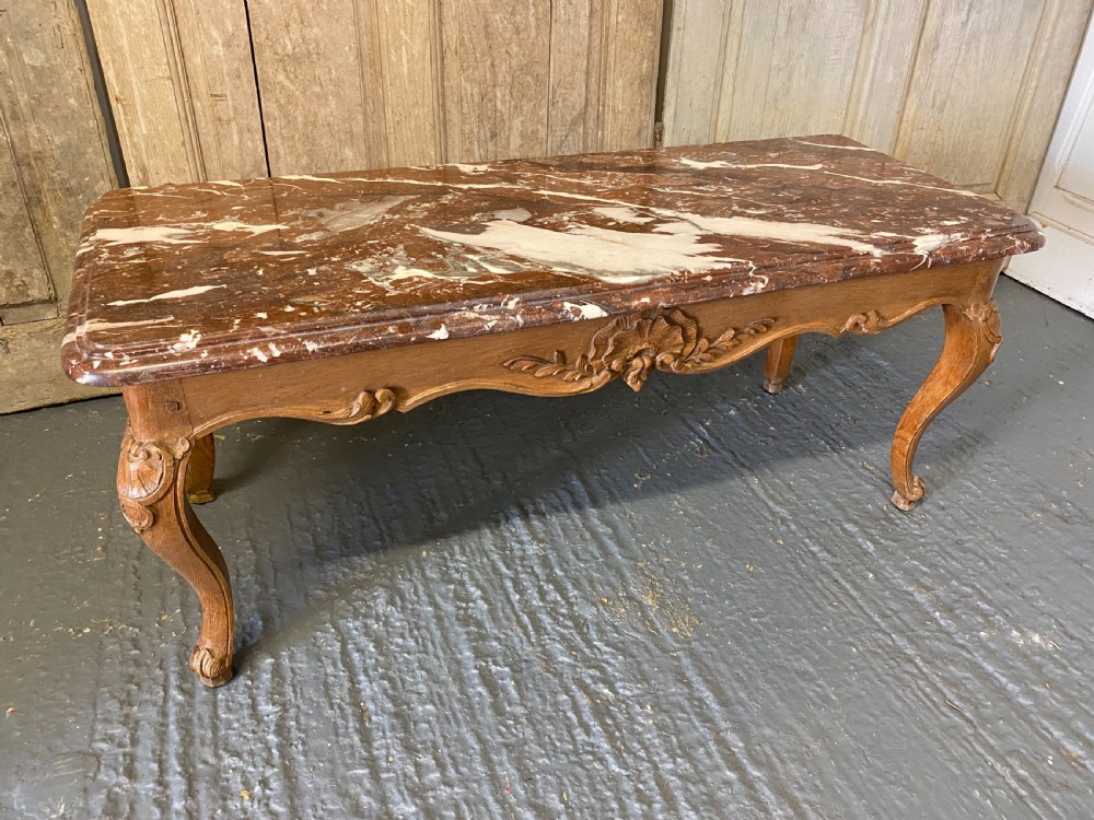 Marble Top French Coffee Table