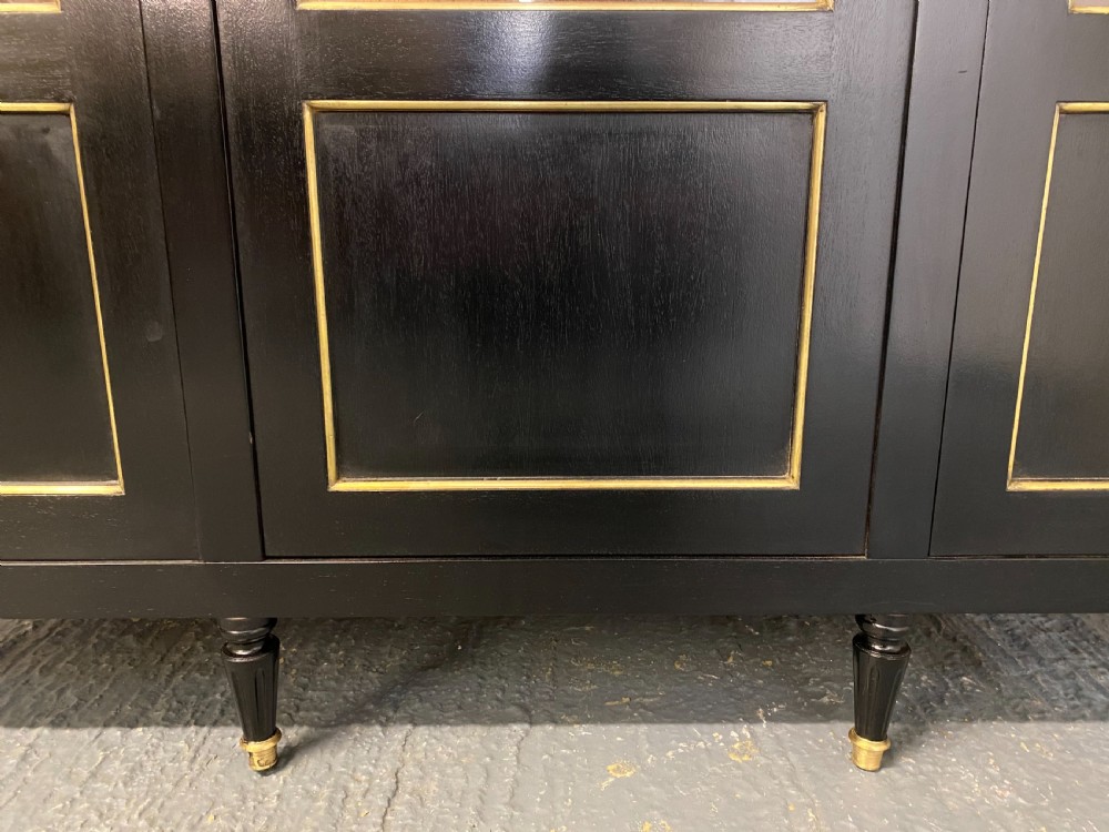 Stunning French Louis XVI Ebony Cabinet View IX