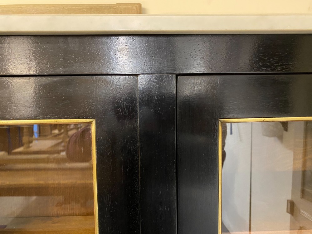 Stunning French Louis XVI Ebony Cabinet View XVIII