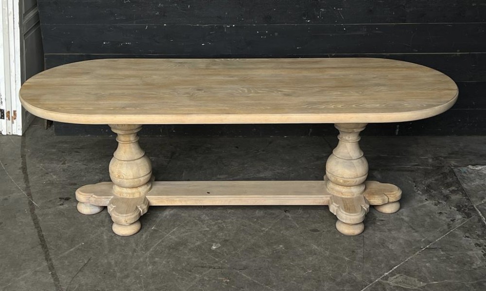 Larger French Oak Monastery Dining Table 