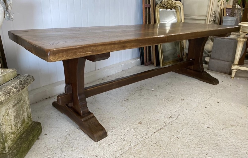 Large French Refectory Farmhouse Dining Table 