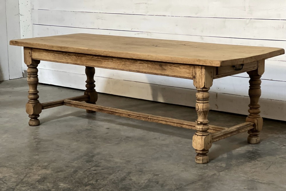 French Farmhouse Oak Kitchen Dining Table