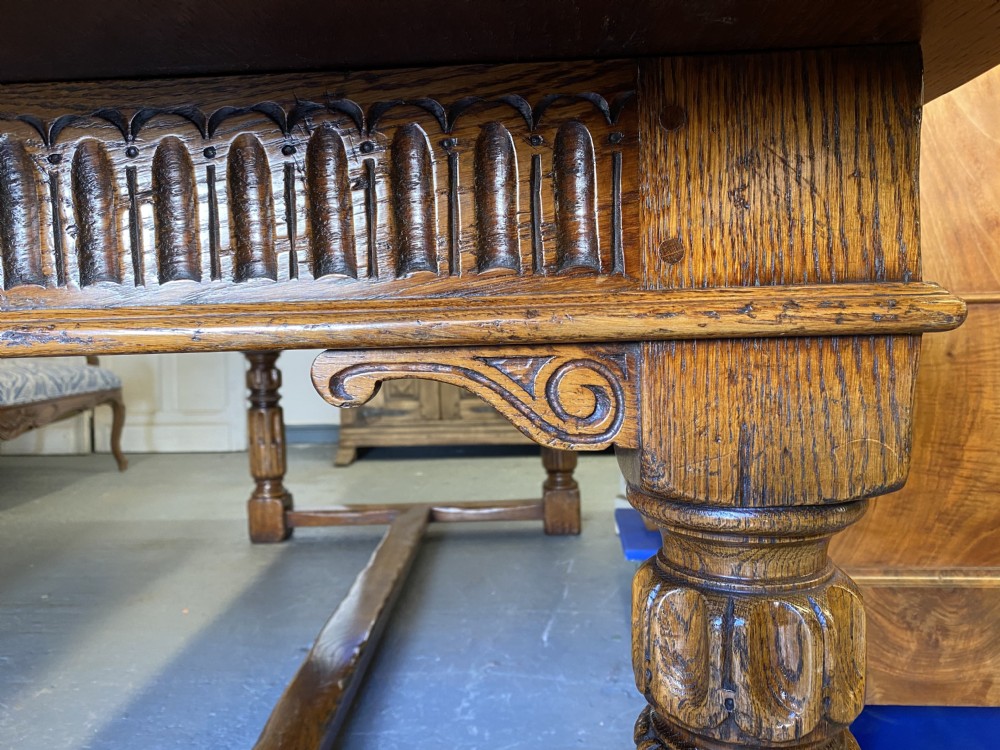 Large Long & Deep Refectory Farmhouse Dining Table  View XIII