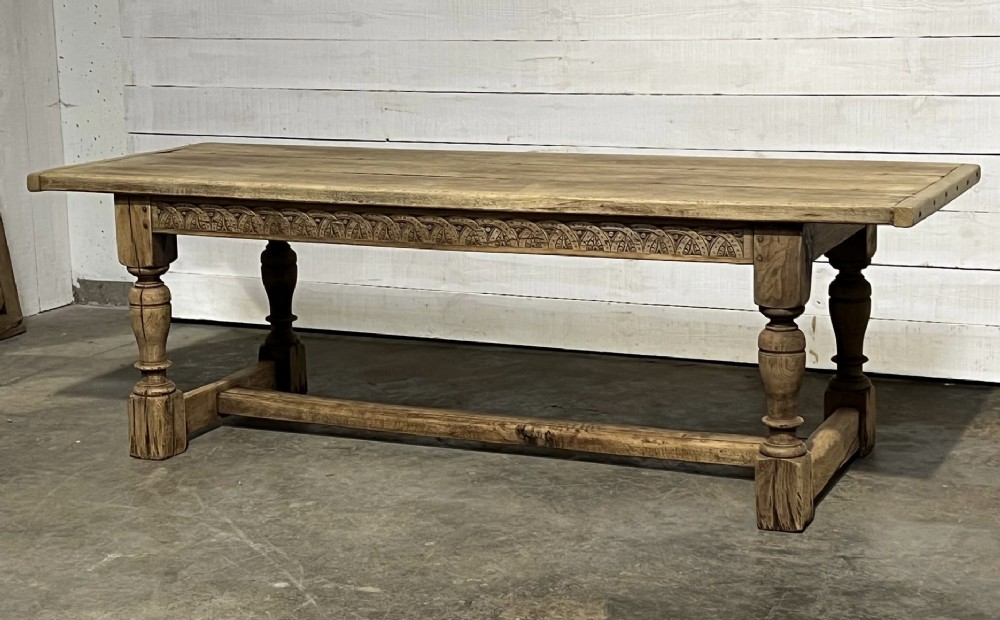 Large 3 Plank Oak Refectory Farmhouse Dining Table 