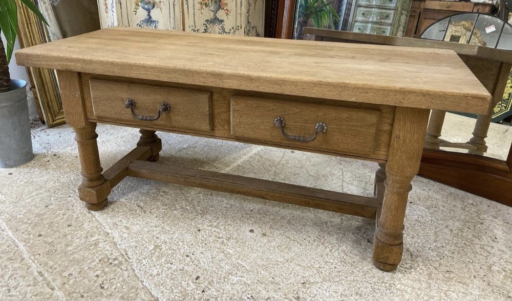 French Bleached Oak Coffee Table