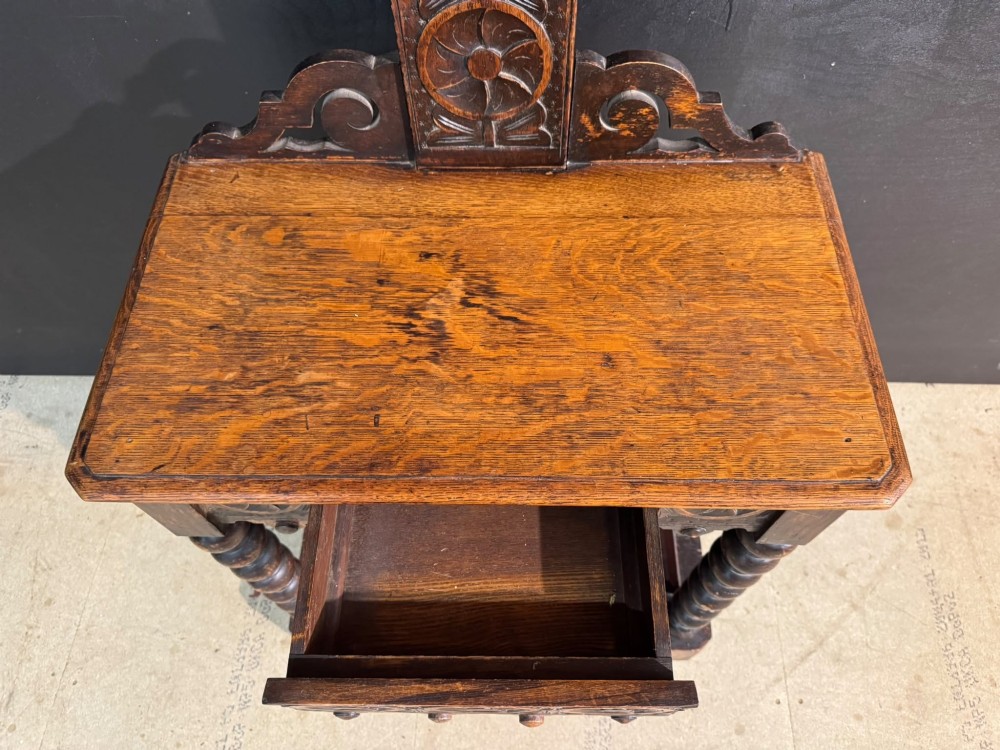 Carved Oak Hall Stand View VI