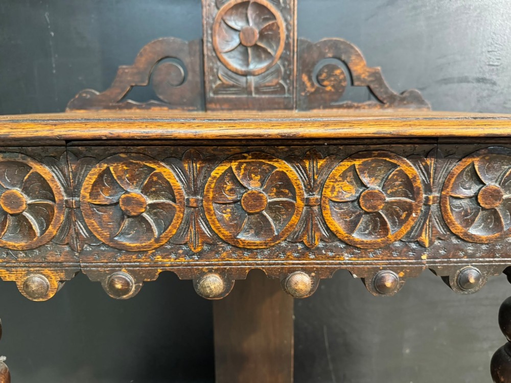 Carved Oak Hall Stand View IX