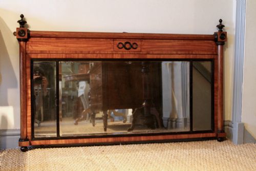 Mahogany Triple Plate Pier Mirror, 18th Century