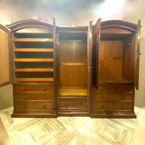 fig 2. A Large Victorian Mahogany Wardrobe by Lamb of Manchester