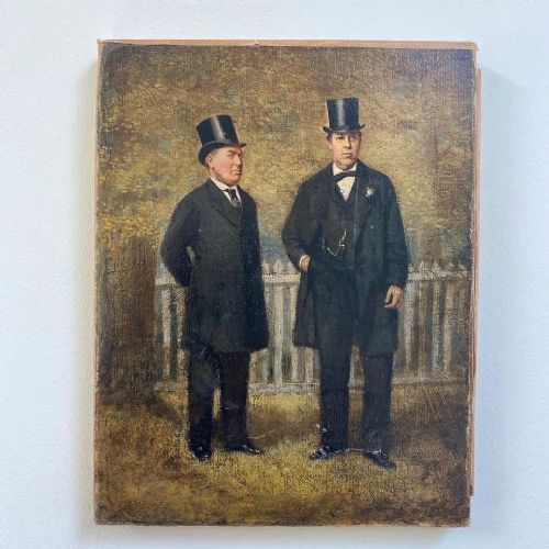 English Oil on Canvas Circa 1900