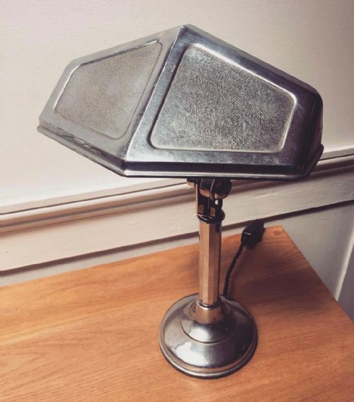 French Art Deco Chrome Pirouette Lamp