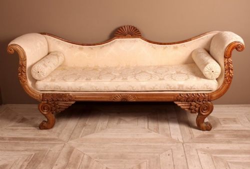 19th Century Empire Scroll End Sofa