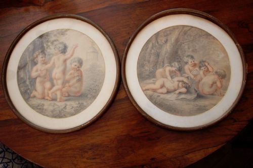 fig 1. A Pair Of Framed Drawings
