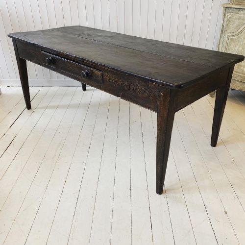 Antique French Stained Kitchen/dining  Table