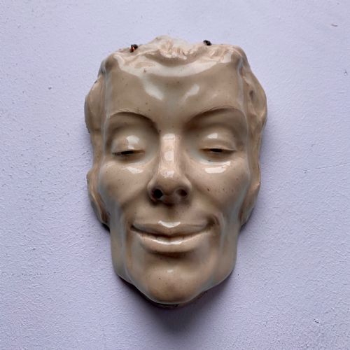 An Unusual Art Deco Ceramic Face Mask 1927