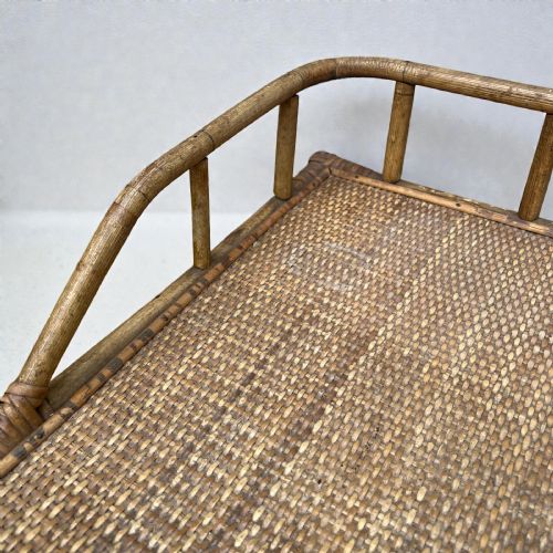 VINTAGE BAMBOO DESK DRESSING OR CONSOLE TABLE - ADDITIONAL PHOTO 1