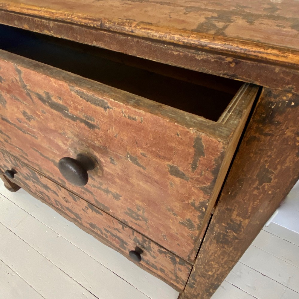 A Continental Dryscraped C19th Chest Of Drawers View II