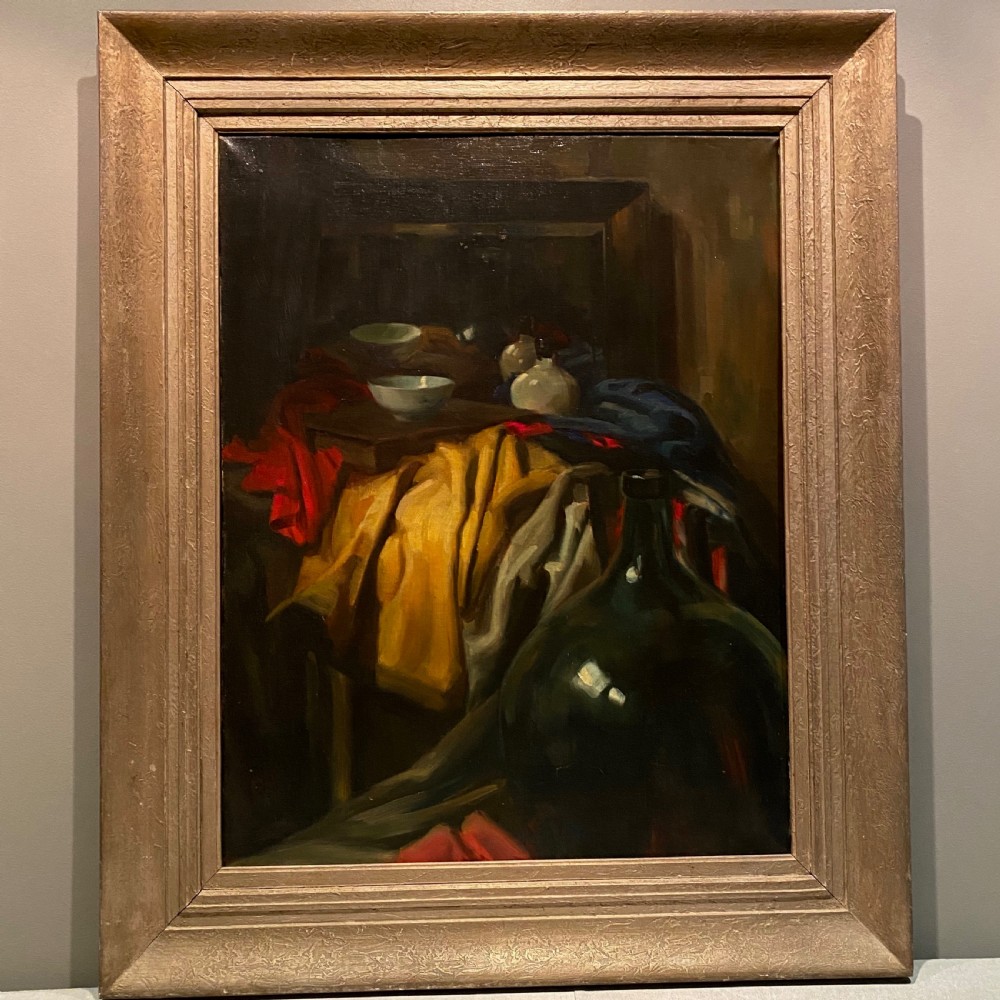 Large Framed Still Life Oil Painting View II