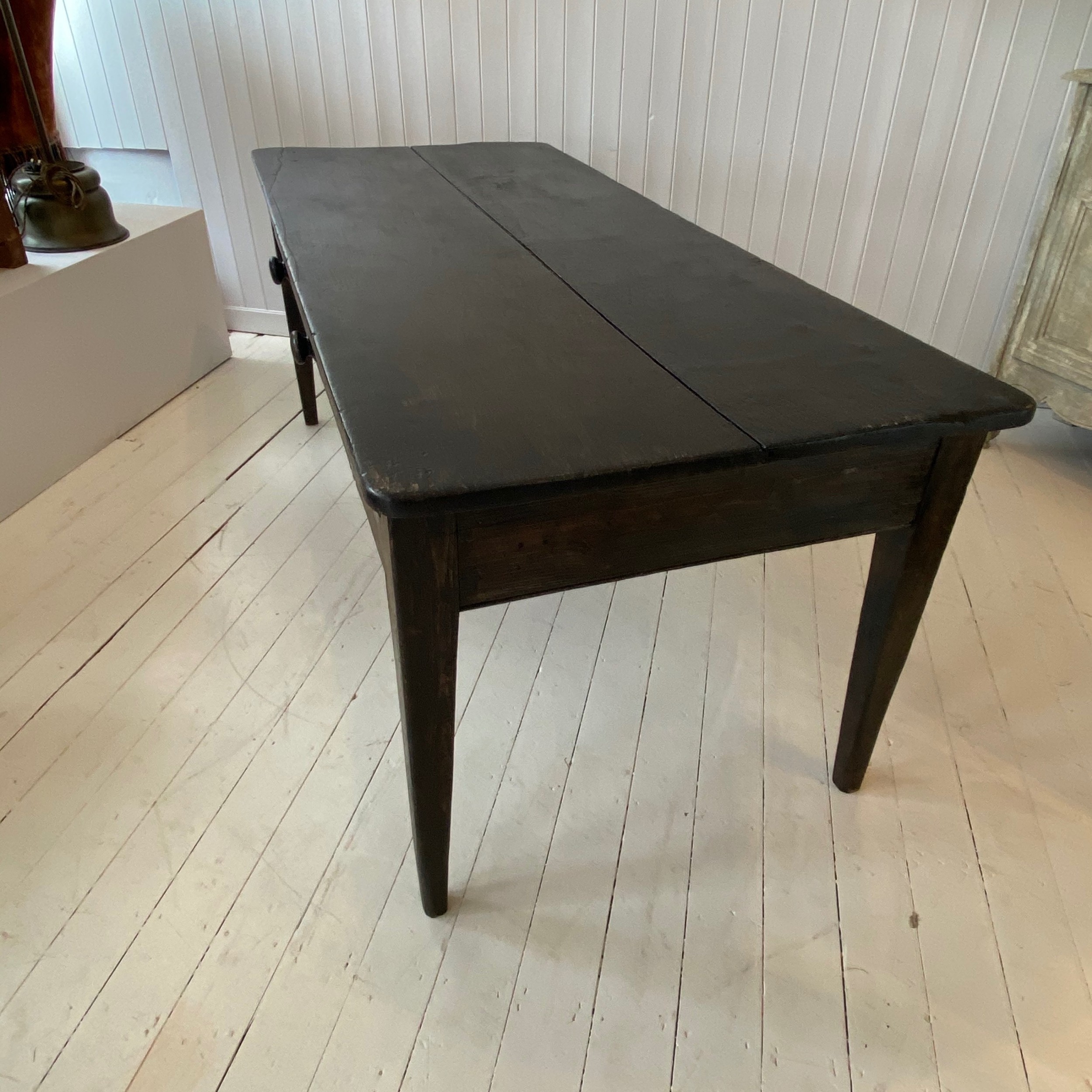 Antique French Stained Kitchen/dining Table