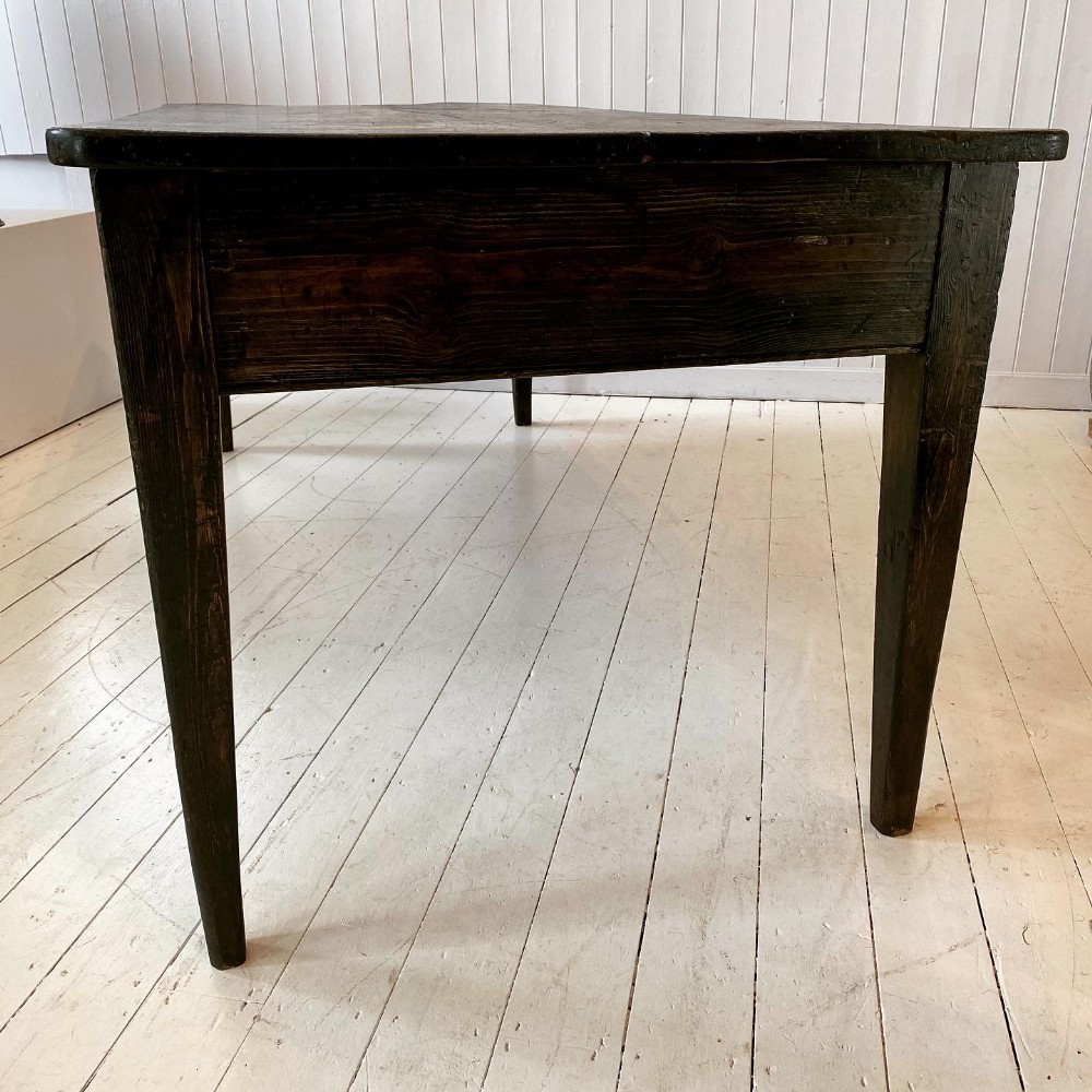Antique French Stained Kitchen/dining Table