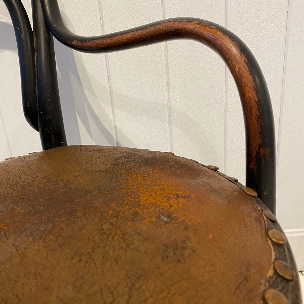 A Vintage Childs Bentwood and Leather Armchair View III