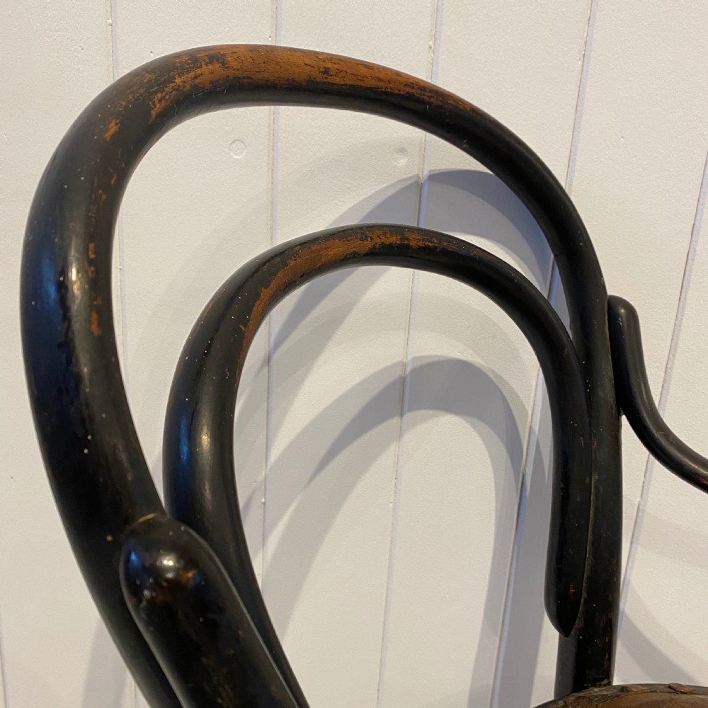A Vintage Childs Bentwood and Leather Armchair View IV