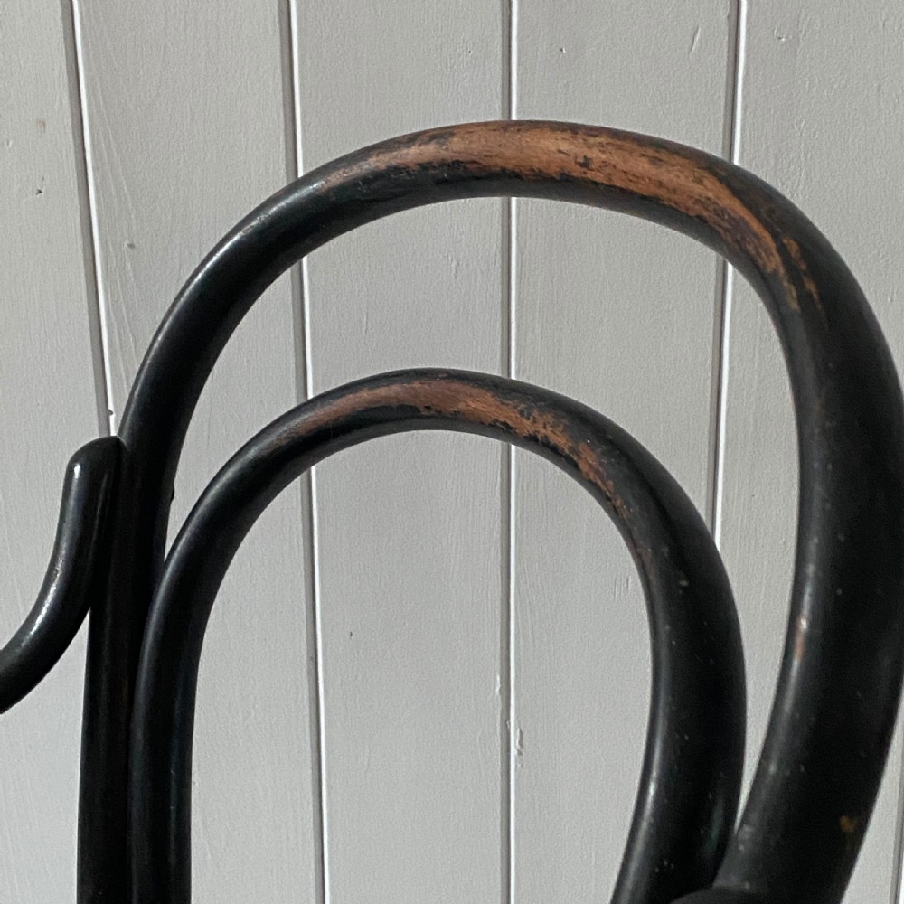 A Vintage Childs Bentwood and Leather Armchair View XI