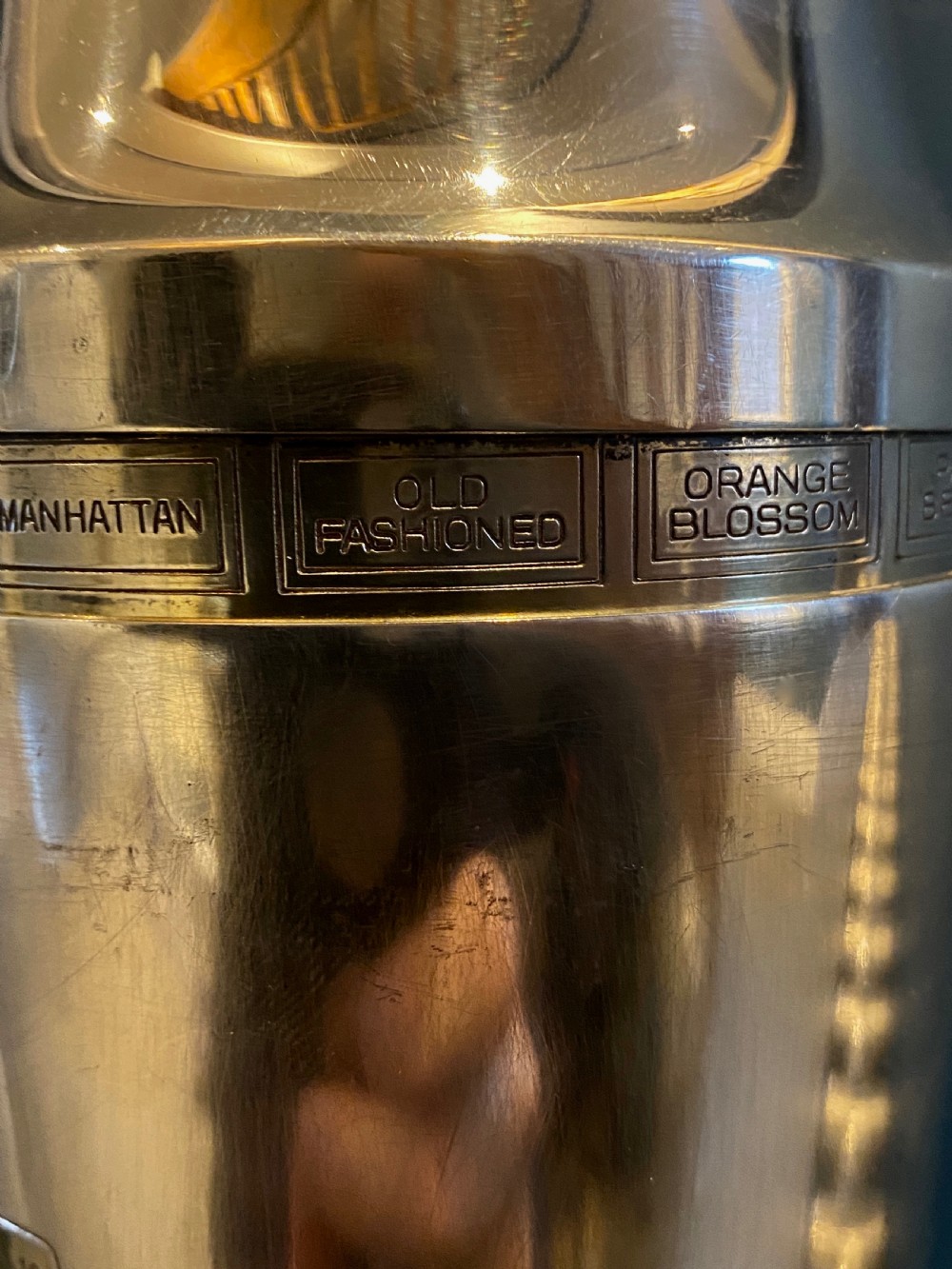 Art Deco Silver Plated Napier 'Tells You How' Cocktail Shaker View IX