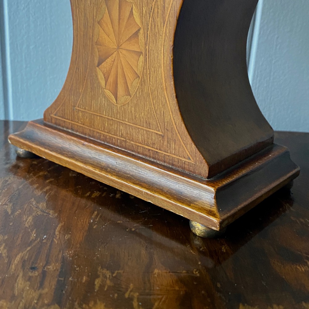An Edwardian Inlaid Mahogany Balloon-Shape Mantel Clock by Asprey London View IV