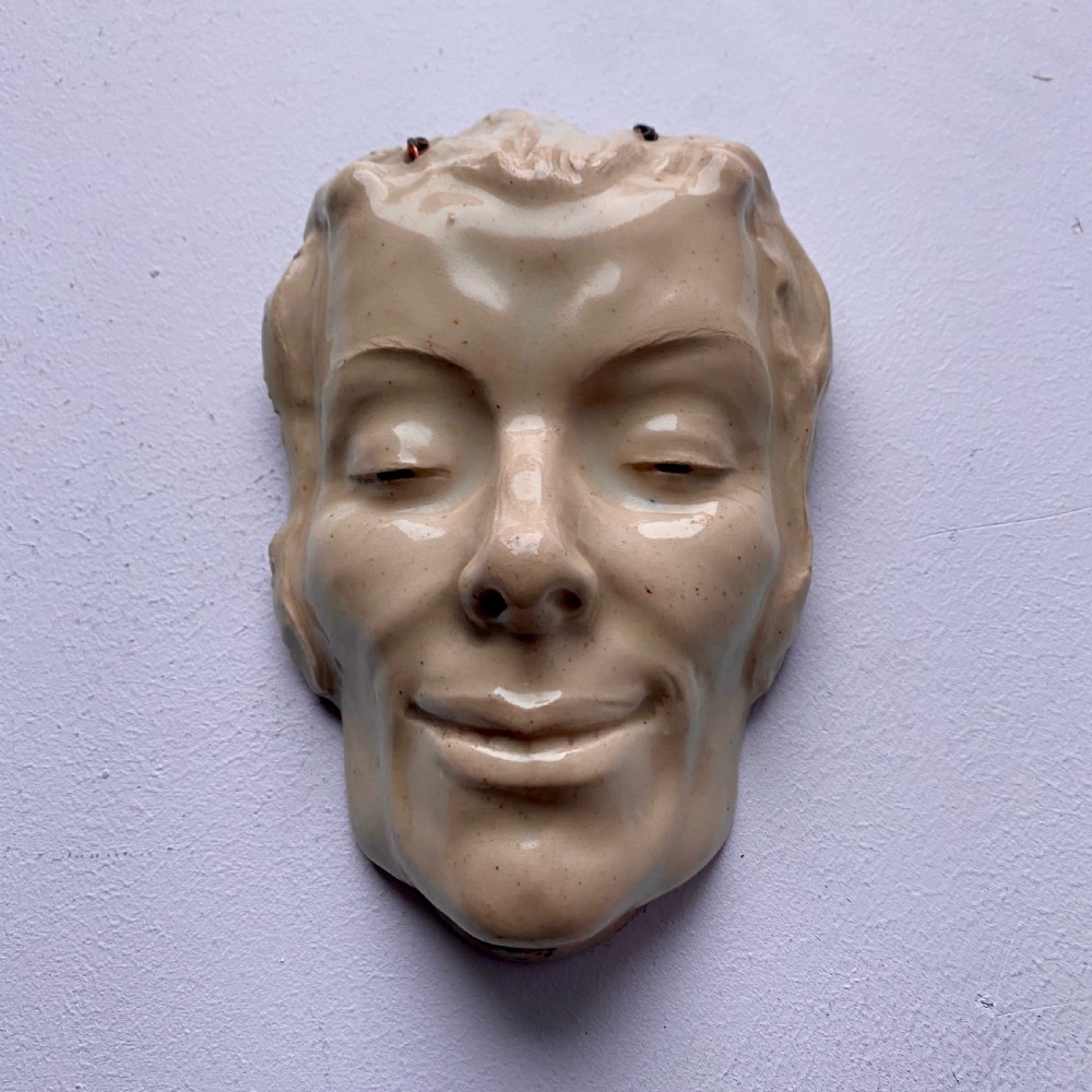 An Unusual Art Deco Ceramic Face Mask 1927