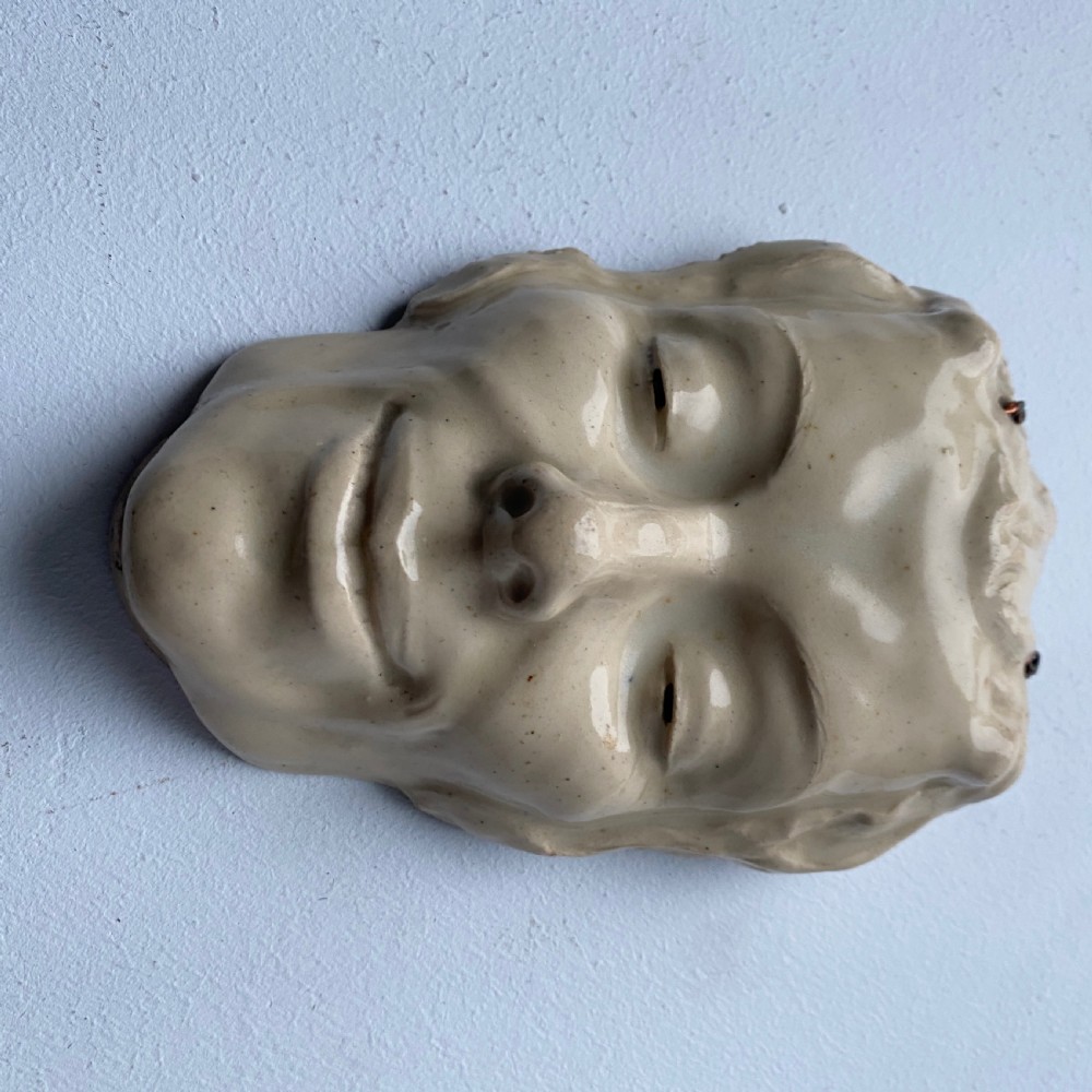 An Unusual Art Deco Ceramic Face Mask 1927 View II