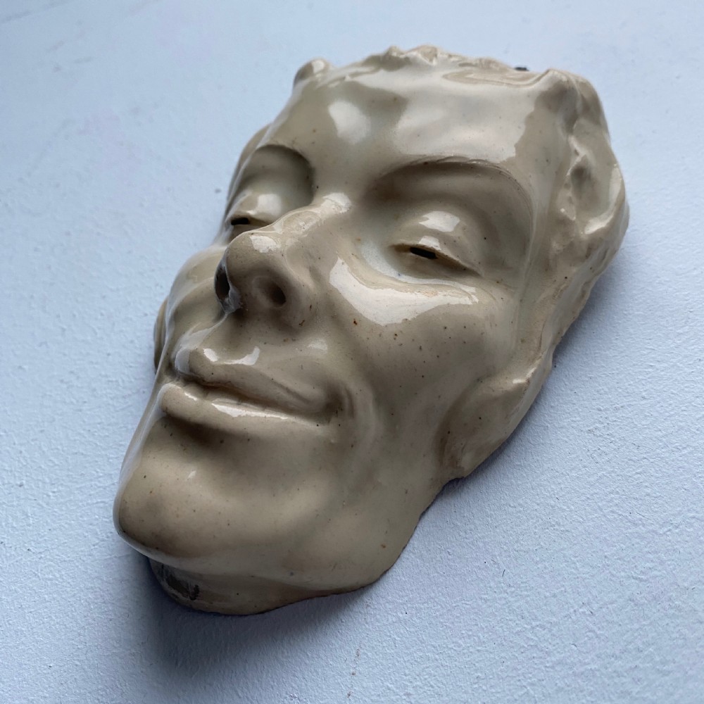 An Unusual Art Deco Ceramic Face Mask 1927 View III
