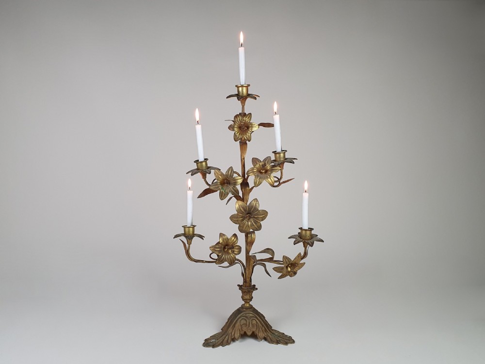 A Large Pair of French Church Candelabra View III