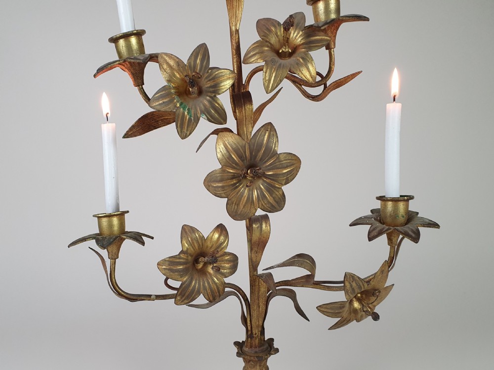 A Large Pair of French Church Candelabra View VI