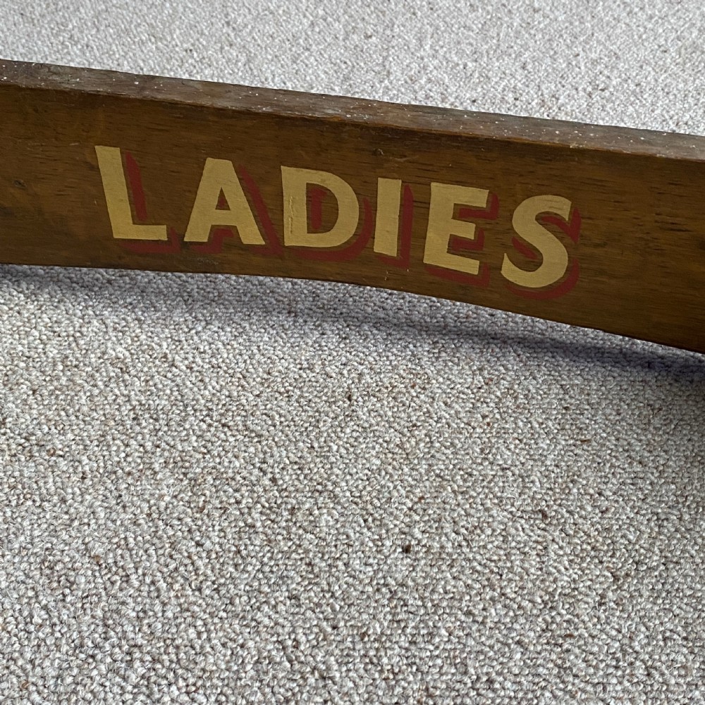 Vintage Ladies and Gentlemen Wooden Signs View III