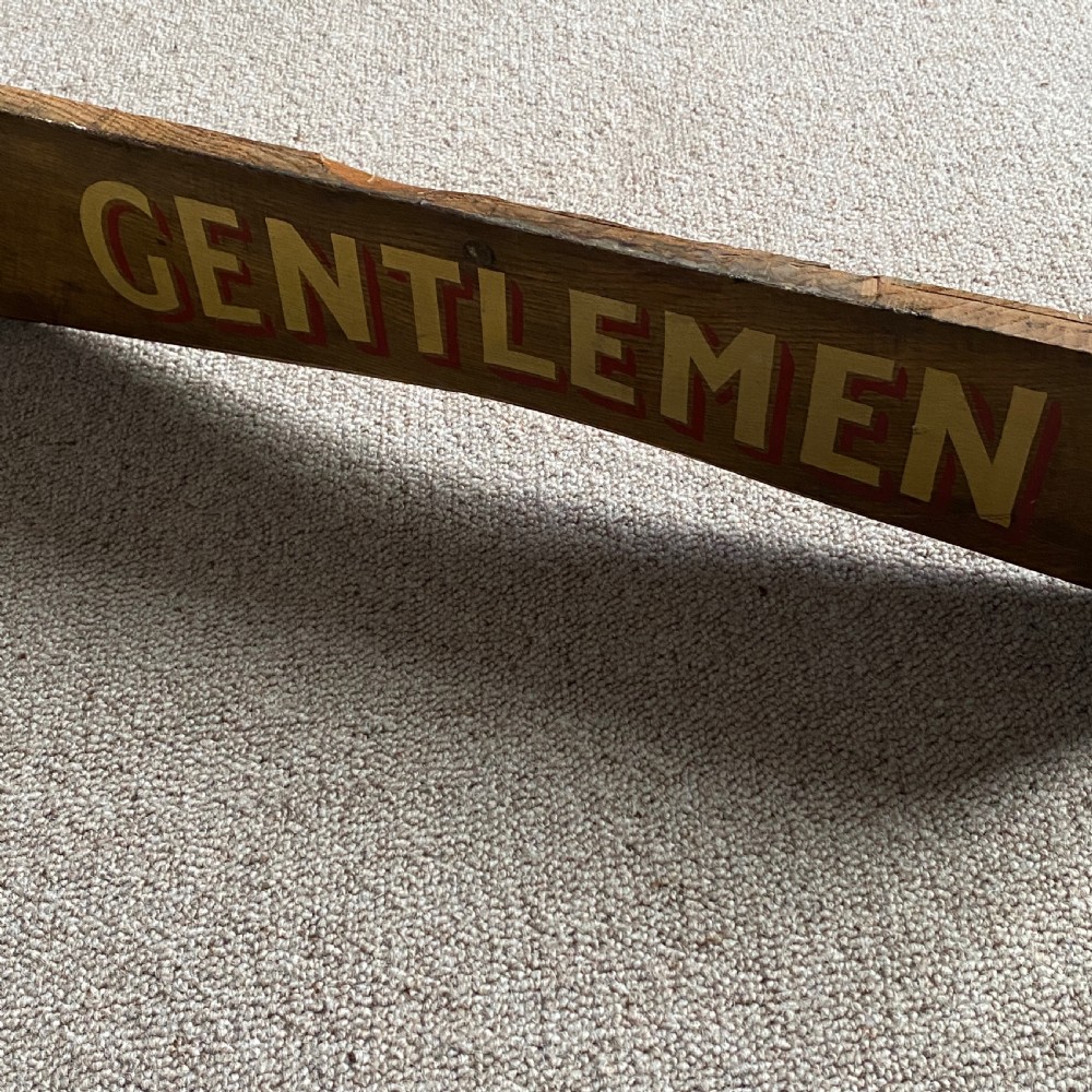 Vintage Ladies and Gentlemen Wooden Signs View IV