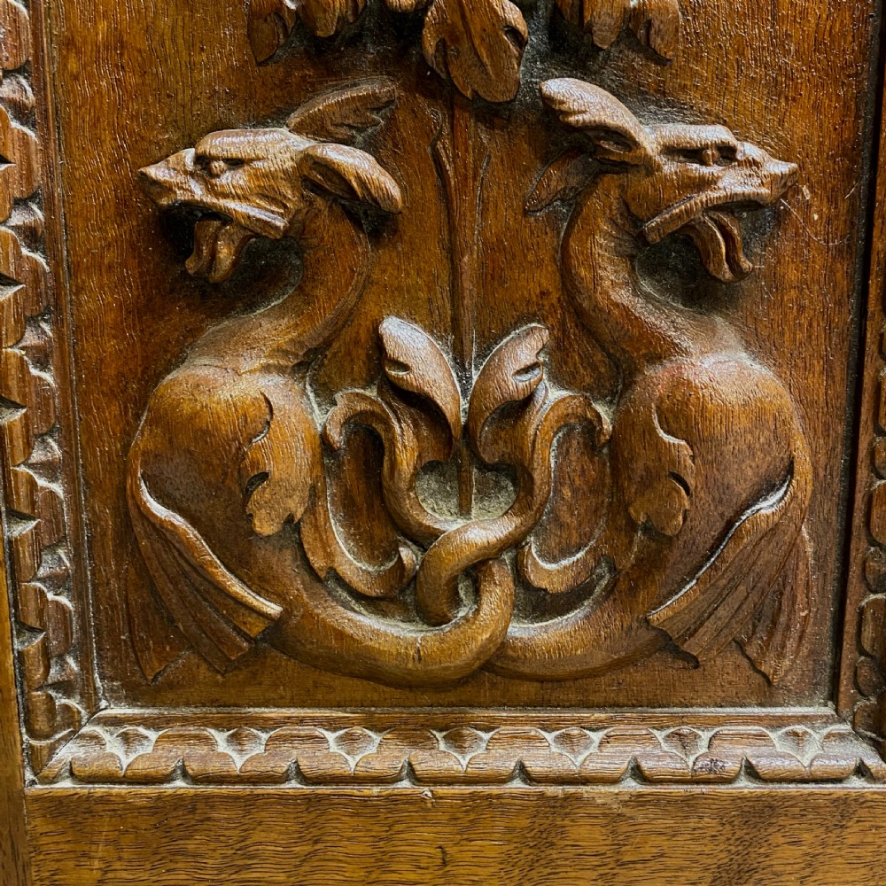 Pair Of Carved Walnut Bookcases View VII