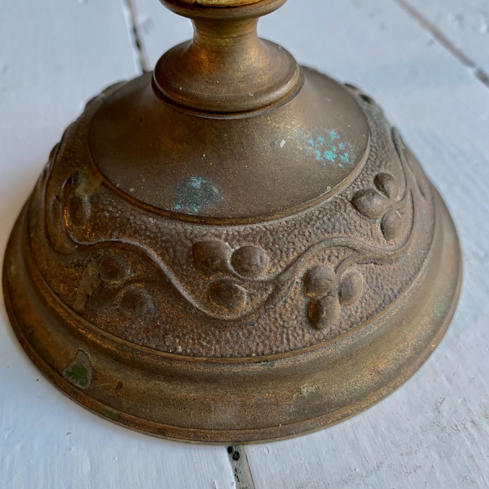 A Pair of Gilt Brass Church Candelabra View VI