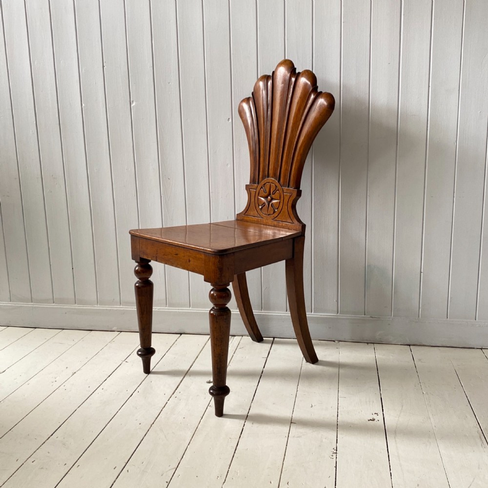 A Victorian Oak Hall Chair View IX